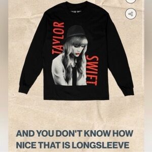 Taylor Swift Black Cotton Tee